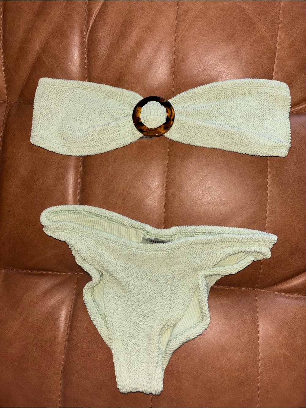 Hunza G Flora Bikini in Sage - Picture 5 of 7